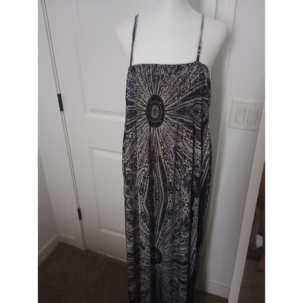 Black and White Sundress Spaghetti Strap OS